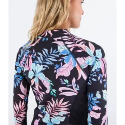 HURLEY Lost Paradise Long Sleeve Full Zip Rashguard -Water Sports Shop hurley lost paradise long sleeve full zip rashguard 3