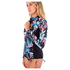 HURLEY Lost Paradise Long Sleeve Full Zip Rashguard -Water Sports Shop hurley lost paradise long sleeve full zip rashguard 4