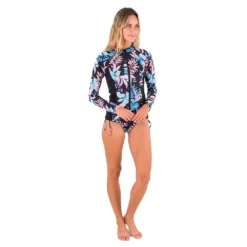 HURLEY Lost Paradise Long Sleeve Full Zip Rashguard -Water Sports Shop hurley lost paradise long sleeve full zip rashguard 5
