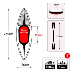 Intex Challenger K1 Kayak -Water Sports Shop intex challenger k1 kayak 3