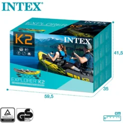 Intex Explorer K2 Kayak -Water Sports Shop intex explorer k2 kayak 6