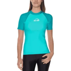UV 300 Slim Fit Short Sleeve T-Shirt Woman -Water Sports Shop iq uv uv 300 slim fit short sleeve t shirt woman 2