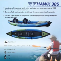 Hawk 385 Inflatable Kayak 385 Cm -Water Sports Shop kohala hawk 385 inflatable kayak 385 cm 5