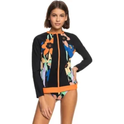 Roxy Heather Long Sleeve Full Zip Rashguard